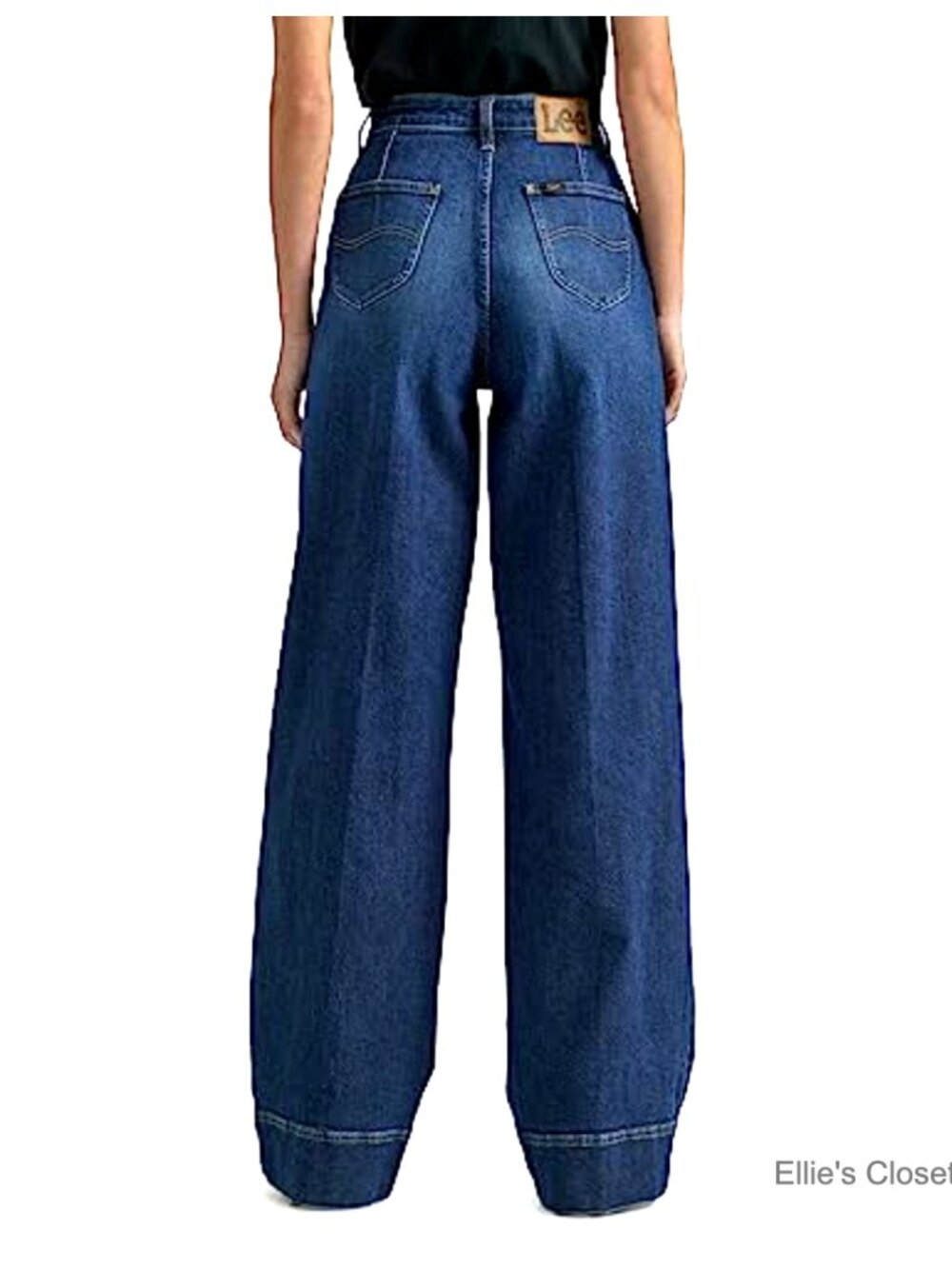 High Rise Trouser Jeans with Stretch Denim - Picture 3 of 5